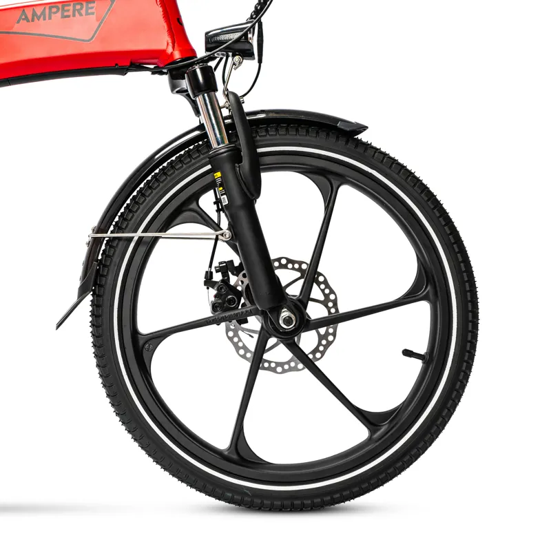 Ampere Mode Folding Electric Bike Red -9